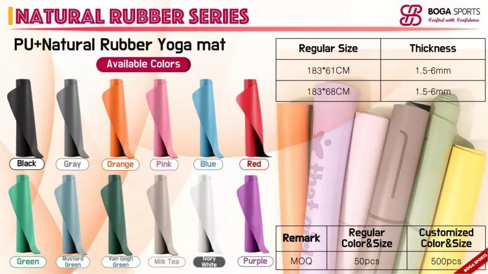 PU Rubber Yoga Mat